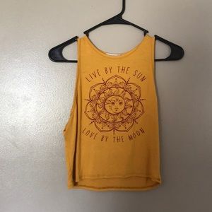 Yellow Boho Top